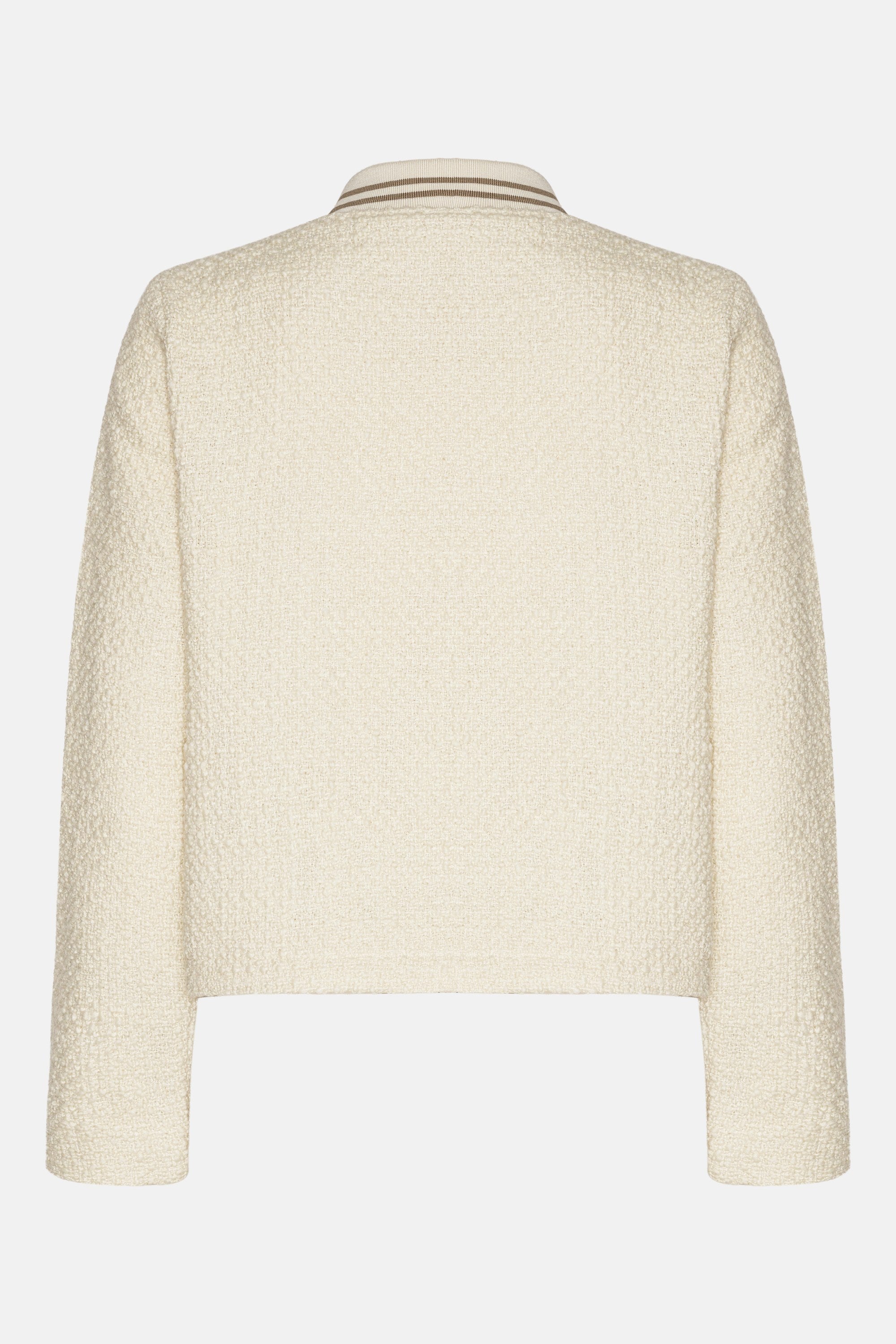 Bouclé Bomberjakke - Creme